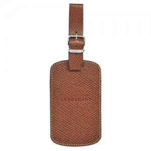 Akcesoria Longchamp Boxford Luggage Tag Damskie Brązowe | SN-LCMP48575