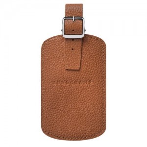 Akcesoria Longchamp Le Foulonné Luggage Tag Damskie Brązowe | SN-LCMP48587