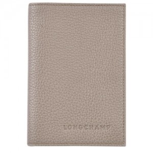 Akcesoria Longchamp Le Foulonné Passport Cover Męskie Szare | SN-LCMP49418