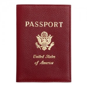 Akcesoria Longchamp Le Foulonné Passport Cover Damskie Czerwone | SN-LCMP48577
