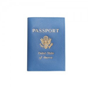 Akcesoria Longchamp Le Foulonné Passport Cover Damskie Niebieskie | SN-LCMP48579