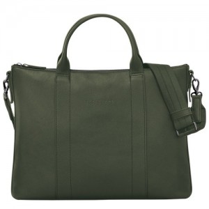 Aktówka Longchamp 3d Męskie Khaki | SN-LCMP49023