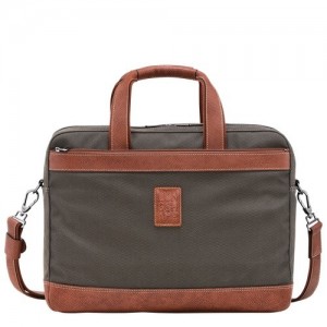 Aktówka Longchamp Boxford L Męskie Brązowe | SN-LCMP49029
