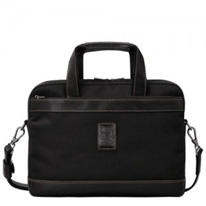 Aktówka Longchamp Boxford S Męskie Czarne | SN-LCMP49033