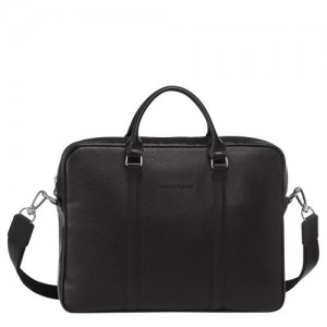 Aktówka Longchamp Le Foulonné Xs Damskie Czarne | SN-LCMP48180