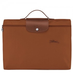 Aktówka Longchamp Le Pliage Green S Damskie Brązowe | SN-LCMP48166