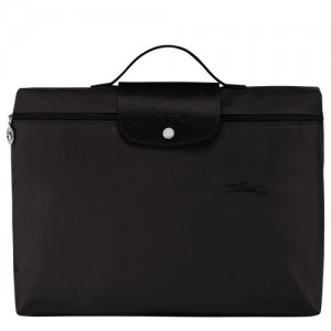 Aktówka Longchamp Le Pliage Green S Damskie Czarne | SN-LCMP48168