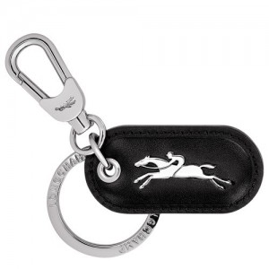 Breloczki Longchamp Box-trot Damskie Czarne | SN-LCMP48457