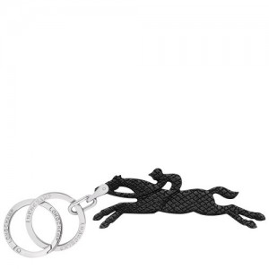 Breloczki Longchamp Le Pliage Damskie Czarne | SN-LCMP48466