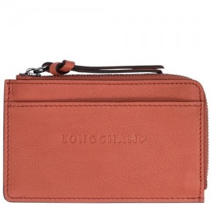 Etui na Karty Longchamp 3d Damskie Brązowe | SN-LCMP48339