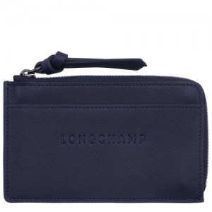 Etui na Karty Longchamp 3d Damskie Granatowe | SN-LCMP48336