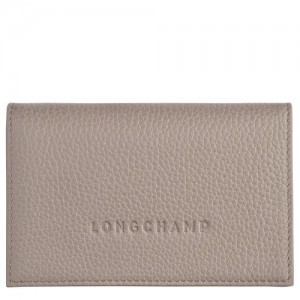 Etui na Karty Longchamp Le Foulonné Męskie Szare | SN-LCMP49244