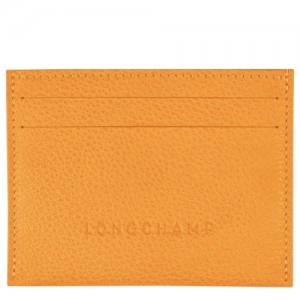 Etui na Karty Longchamp Le Foulonné Męskie Morelowe | SN-LCMP49259