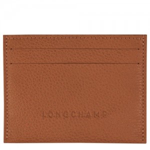 Etui na Karty Longchamp Le Foulonné Męskie Brązowe | SN-LCMP49260