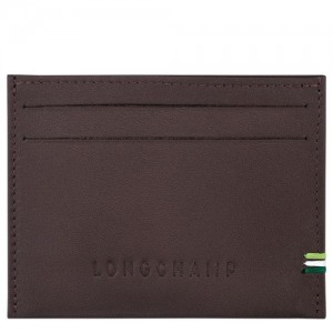 Etui na Karty Longchamp Sur Seine Męskie Beżowe | SN-LCMP49238