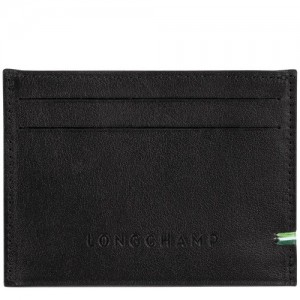 Etui na Karty Longchamp Sur Seine Męskie Czarne | SN-LCMP49239