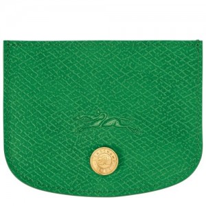 Etui na Karty Longchamp éPure Damskie Zielone | SN-LCMP48334