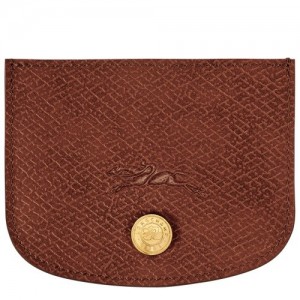 Etui na Karty Longchamp éPure Damskie Brązowe | SN-LCMP48335