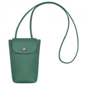 Etui na Telefon Longchamp Le Pliage Xtra With Skórzane Koronkowe Damskie Oliwkowe | SN-LCMP48241