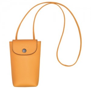Etui na Telefon Longchamp Le Pliage Xtra With Skórzane Koronkowe Damskie Morelowe | SN-LCMP48243