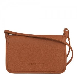 Kopertówka Longchamp Le Foulonné On Chain Damskie Brązowe | SN-LCMP48147