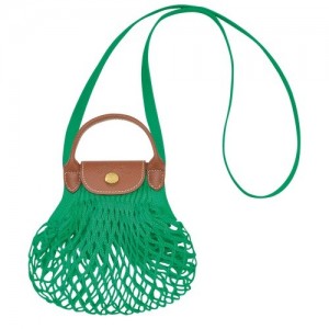 Kopertówka Longchamp Le Pliage Filet Xs Mesh Damskie Zielone | SN-LCMP48153