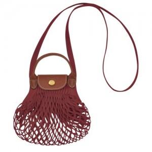 Kopertówka Longchamp Le Pliage Filet Xs Mesh Damskie Brązowe | SN-LCMP48158