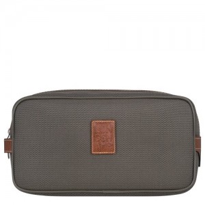 Kosmetyczki Longchamp Boxford Damskie Brązowe | SN-LCMP48605