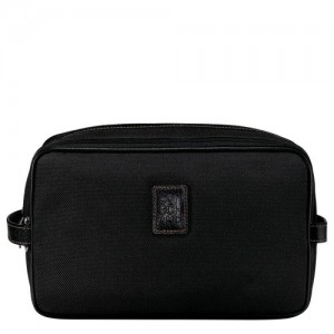 Kosmetyczki Longchamp Boxford Damskie Czarne | SN-LCMP48609