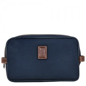 Kosmetyczki Longchamp Boxford Męskie Niebieskie | SN-LCMP49399