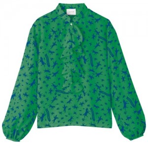 Najfatalniejszy Longchamp Blouse Damskie Zielone | SN-LCMP48695