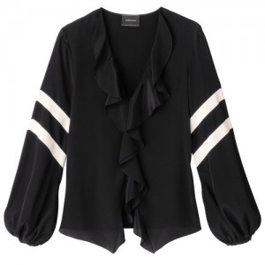 Najfatalniejszy Longchamp Blouse Damskie Czarne | SN-LCMP48699