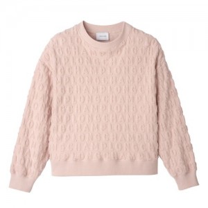 Najfatalniejszy Longchamp Sweatshirt Damskie Beżowe | SN-LCMP48726
