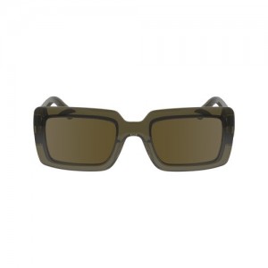Okulary Przeciwsłoneczne Longchamp Damskie Khaki | SN-LCMP48998