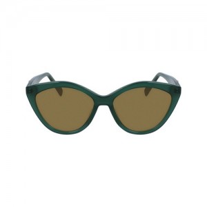 Okulary Przeciwsłoneczne Longchamp Damskie Zielone | SN-LCMP49002
