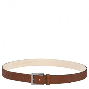 Paski Longchamp 3d Męskie Brązowe | SN-LCMP49465