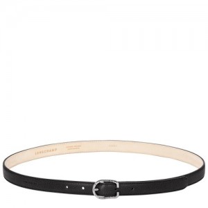 Paski Longchamp Le Foulonné Damskie Czarne | SN-LCMP48969