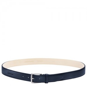 Paski Longchamp Le Foulonné Męskie Granatowe | SN-LCMP49429