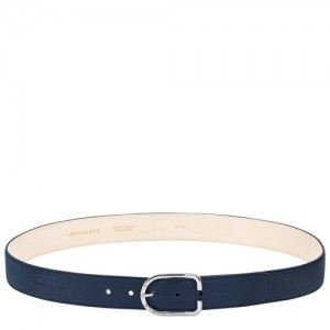 Paski Longchamp Le Foulonné Męskie Granatowe | SN-LCMP49445
