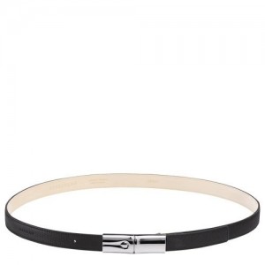 Paski Longchamp Roseau Damskie Czarne | SN-LCMP48953