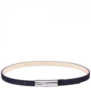 Paski Longchamp Roseau Damskie Granatowe | SN-LCMP48970