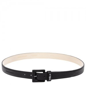 Paski Longchamp Roseau Essential Damskie Czarne | SN-LCMP48948