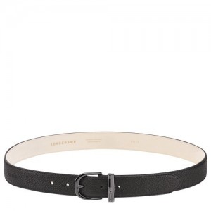 Paski Longchamp Roseau Essential Damskie Czarne | SN-LCMP48950
