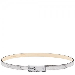 Paski Longchamp Roseau Essential Damskie Srebrne | SN-LCMP48958