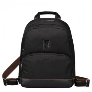 Plecaki Longchamp Boxford Męskie Czarne | SN-LCMP49111