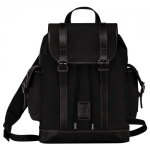 Plecaki Longchamp Boxford Męskie Czarne | SN-LCMP49114