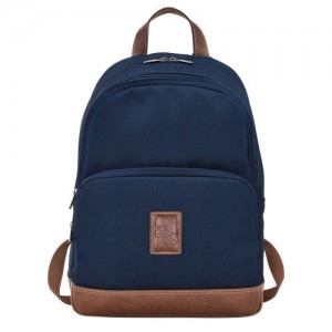 Plecaki Longchamp Boxford Męskie Niebieskie | SN-LCMP49109