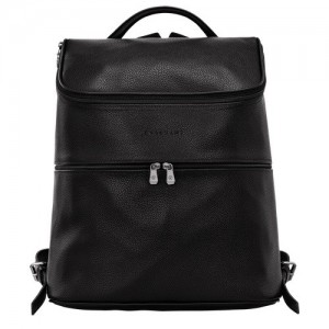 Plecaki Longchamp Le Foulonné Damskie Czarne | SN-LCMP48108