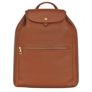 Plecaki Longchamp Le Foulonné Damskie Brązowe | SN-LCMP48123