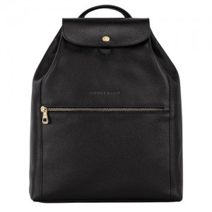 Plecaki Longchamp Le Foulonné Damskie Czarne | SN-LCMP48124